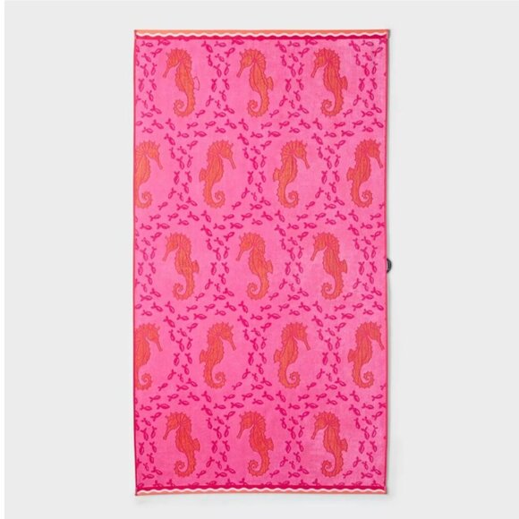NWT Seahorse Beach Towel Pink - Roller Rabbit x Target